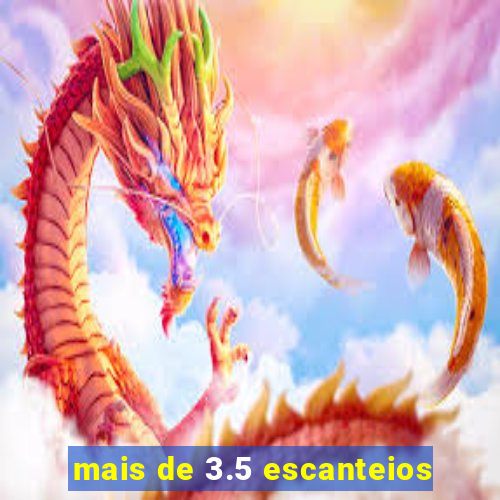 mais de 3.5 escanteios